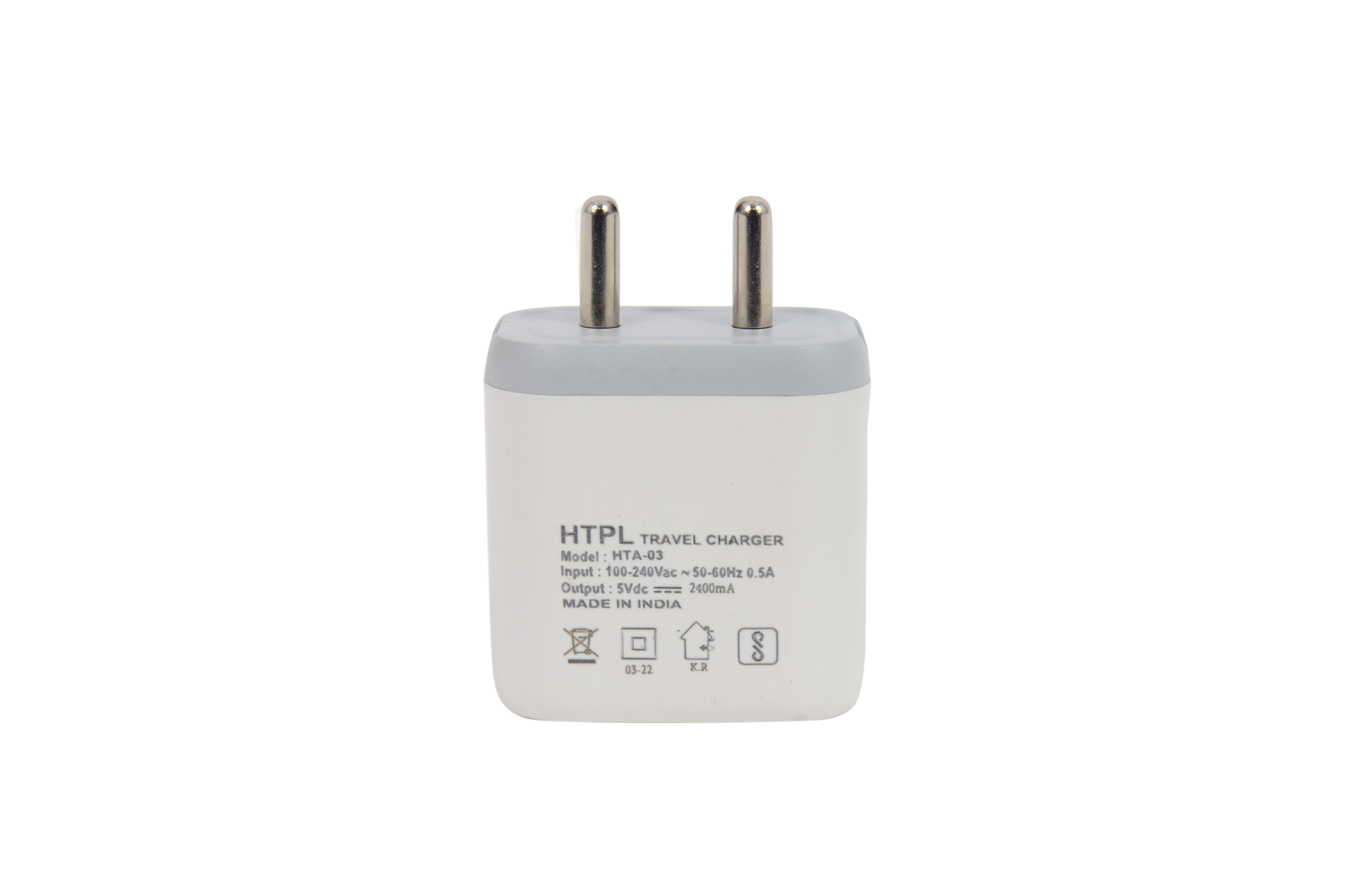 Power Adaptor  Output - 5v~2.4A Dual output with Micro Cable