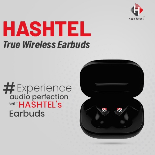 True wireless Earbuds. Deep Bass Standby time 100hrs Play Time 5 hrs Bluetooth version 5.1 Type  C Charging Time 1hrs